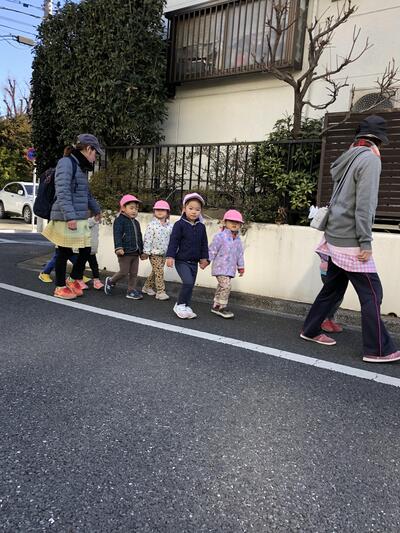 ソラスト成増保育園　2歳児　こころ組　2月散歩　１